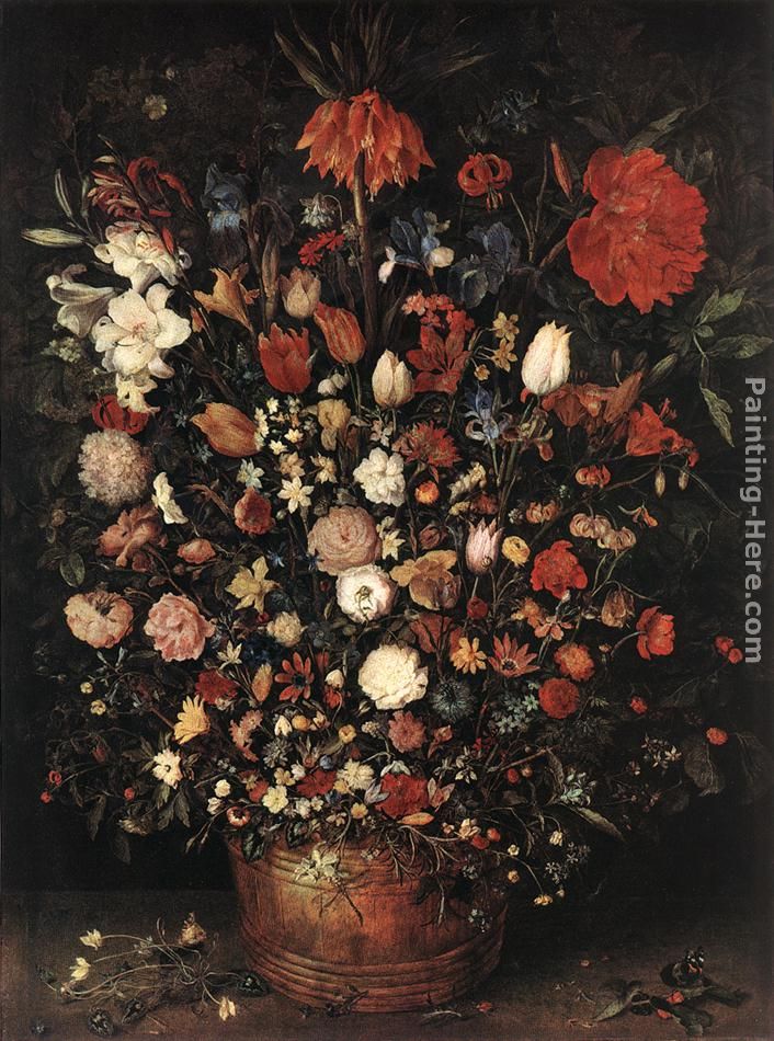 The Great Bouquet painting - Jan the elder Brueghel The Great Bouquet art painting